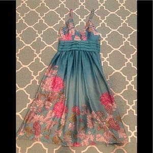Beautiful Pastel Floral Party Dress
